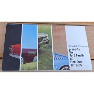 1965 Ford Family Fine Cars Sales Brochure Catalog Mustang Falcon Continental etc